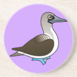 Birdorable Blue-footed Booby Sandstone Drink Coaster