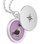 Birdorable Blue-footed Booby Silver Plated Necklace