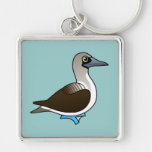 Birdorable Blue-footed Booby Premium Square Keychain