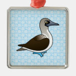 Birdorable Blue-footed Booby Premium Square Ornament