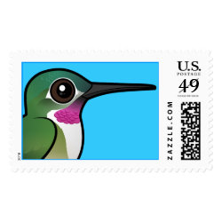 Broad-tailed Hummingbird Large Stamp 2.5