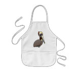 Birdorable Brown Pelican Kid\'s Apron