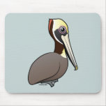 Birdorable Brown Pelican Mousepad