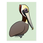 Birdorable Brown Pelican Postcard