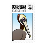 Birdorable Brown Pelican Stamp