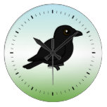 Birdorable Carrion Crow Wall Clock