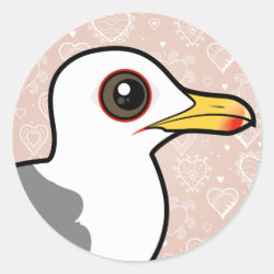 Caspian Gull Round Sticker