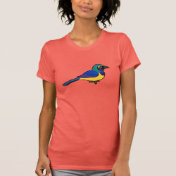 Golden-breasted Starling Women's American Apparel Fine Jersey Short Sleeve T-Shirt