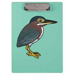 Cute Green Heron Clipboard