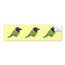 Birdorable Green Jay Bumper Sticker