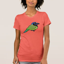 Green Jay Women's American Apparel Fine Jersey Short Sleeve T-Shirt