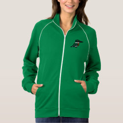 Green Kingfisher Women's American Apparel California Fleece Track Jacket