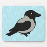 Birdorable Hooded Crow Mousepad