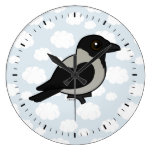 Birdorable Hooded Crow Wall Clock