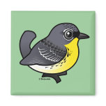 Birdorable Kirtland's Warbler Square Magnet