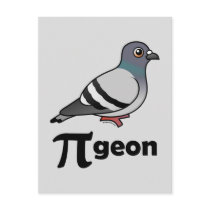 Birdorable PI-geon / Pigeon Pi Post Card