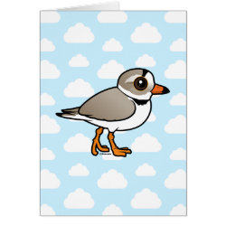 Birdorable Piping Plover Greeting Card