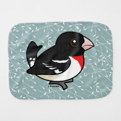 Birdorable Rose-breasted Grosbeak Burp Cloth