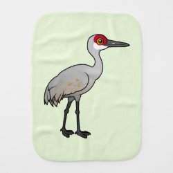 Birdorable Sandhill Crane Burp Cloth