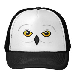 Snowy Owl Face Trucker Hat