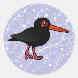 Sooty Oystercatcher Round Sticker