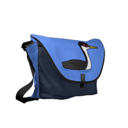 Birdorable Western Grebe Rickshaw Large Zero Messenger Bag