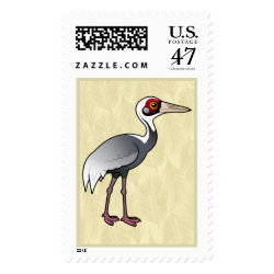White-naped Crane Large Stamp 2.5