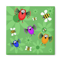 Birds and Bees Magnets