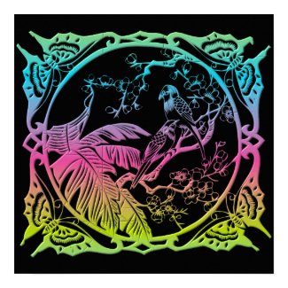 鳥および蝶 print