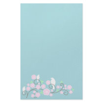 Birds and Flowers Custom Stationery