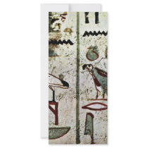 Birds And Hieroglyphs By Maler Der Grabkammer Des Rack Card