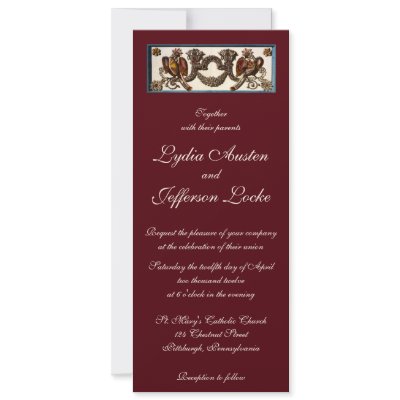 Birds and Shells Wedding Invitation