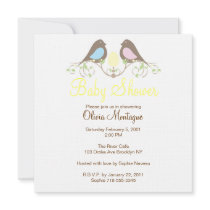 Birds and their lil Egg Baby Shower Invitation