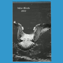 Birds b&w Calendar calendars