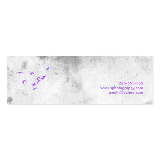 Birds Business Cards (back side)