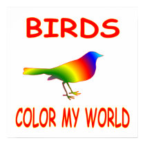 Birds Color My World posters