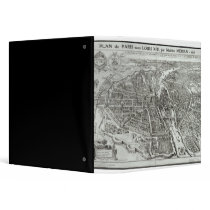 Bird's Eye Plan of Paris, 1615 3 Ring Binders