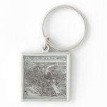 Bird's Eye Plan of Paris, 1615 Key Chains