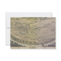 Bird's Eye View El Paso El Paso County Texas 1886 Personalized Invite