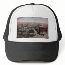 Bird's Eye View of Denver, CO in Early 1900's Mesh Hats