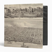 Bird's eye view of Muscatine City residences Binder