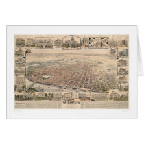 Bird's eye view of Sacramento, Calif. (1293) Greeting Card
