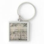 Bird's Eye View of the Gardens Kensington Keychain