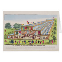 Bird's Eye View of the Great Exhibition in Hyde Pa Greeting Cards