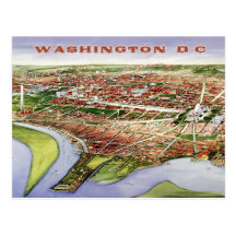 Bird's-eye view of Washington, D.C. (1901) Postcards