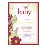 Birds & Flowers Personalized Invites