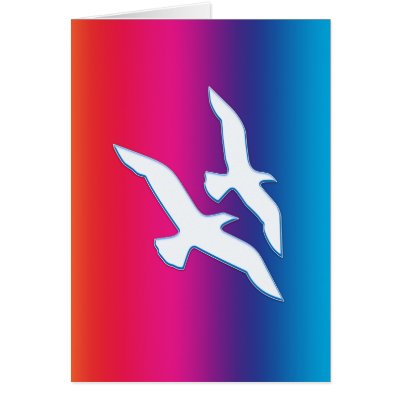 Birds Flying Rainbowrific Cards by TerryBain