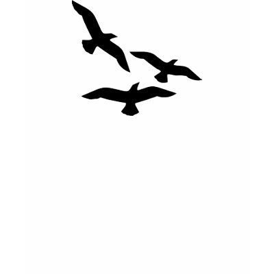Clip Art Bird Silhouette. Clip Art Birds Flying.
