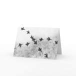 Bird's Footprints In The Christmas Snow Greeting Cards