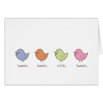 birds in a row cards
